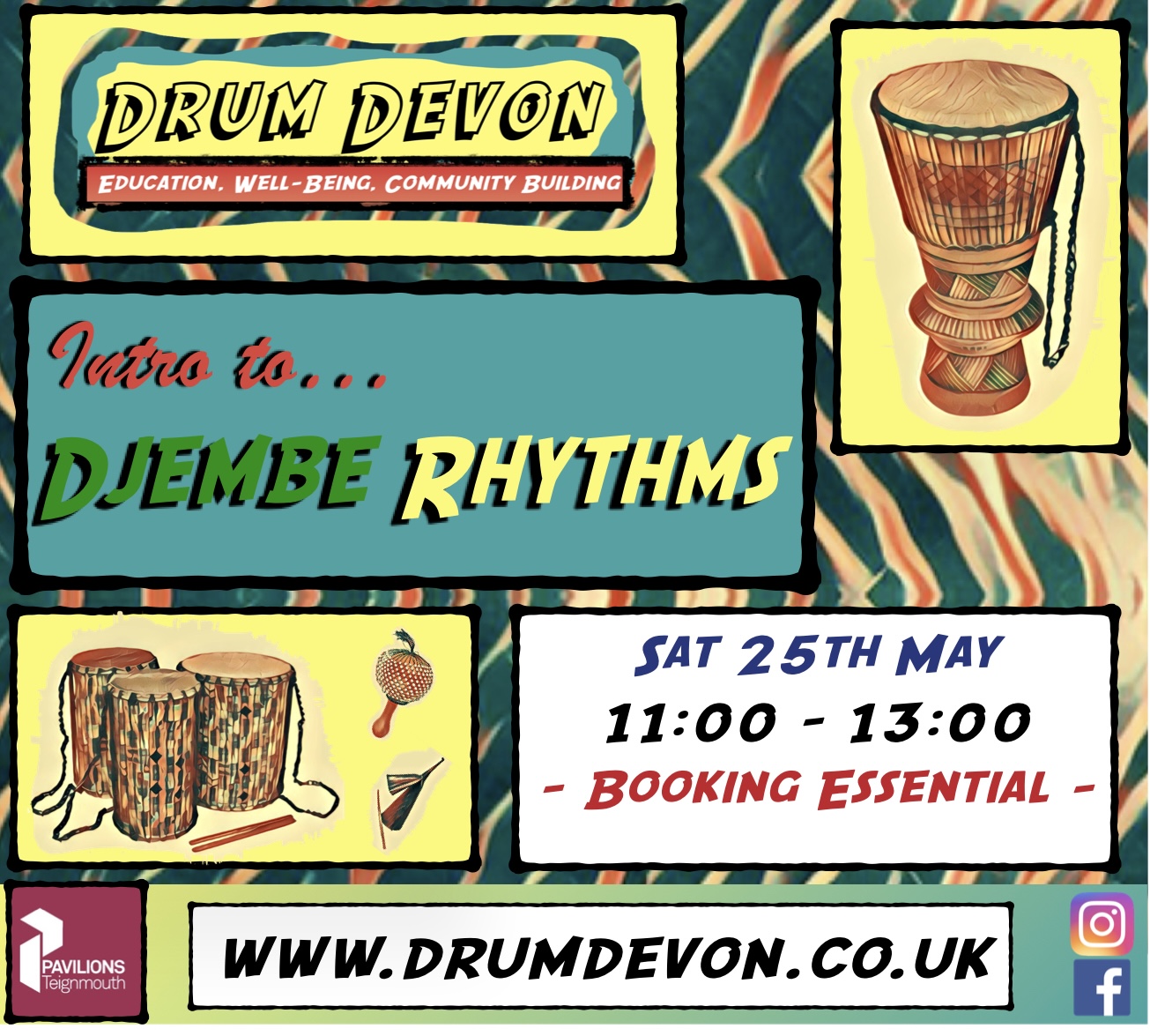 Sat 25th May - Intro to Djembe Rhythms